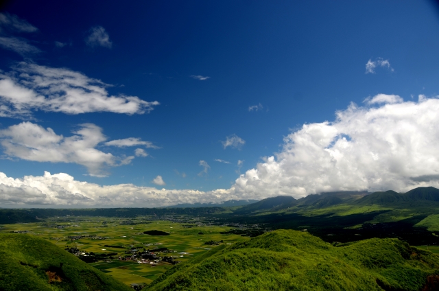 山の風景青空